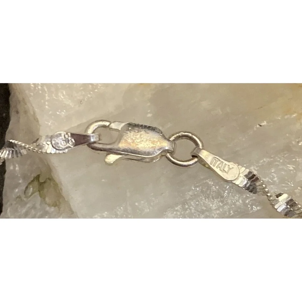 Vintage‎ STARBORN Amethyst Pearl Pendant Sterling Silver 16'' Necklace Abstract